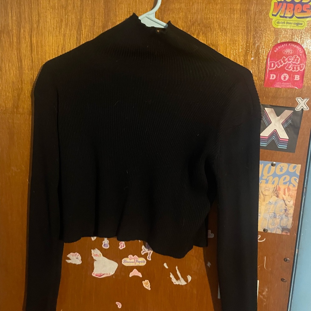Ribbed turtle neck